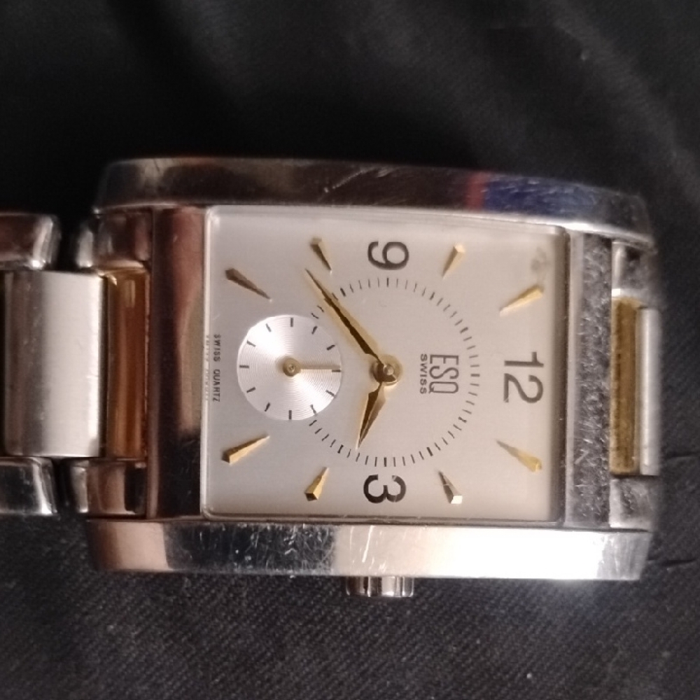 ESQ Swiss Silver and Gold Watch